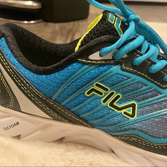 NWOB FILA Fresh Women’s Cool Max DLS Foam Teal/Lime/Black Running Shoes size 10 - Picture 7 of 8
